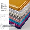 MaiMaiSuan 60’’ Wide Soft Shiny Stretch Metallic Luster Rib Knit