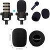 6 PCS Microphone Windscreen Black Foam Handheld Cover, Mic Covers