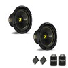 Kicker CWCS84 CompC 8" Subwoofers Bundle Single 4-Ohm Voice Coil