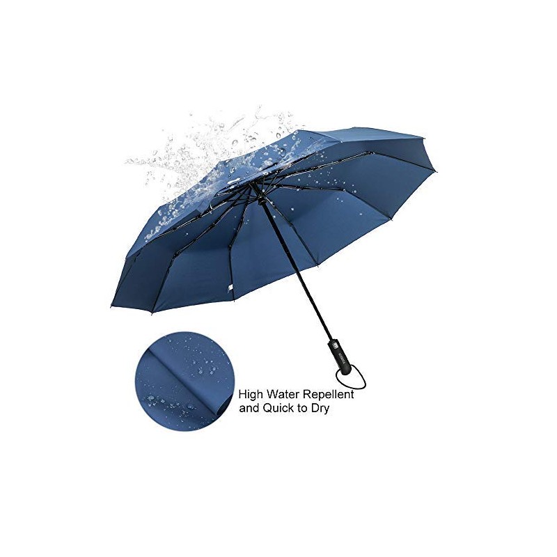 ZOMAKE Compact Umbrella, Auto Open & Close Travel Folding Umbrella,