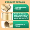 Tap Extension 1/2 Inch 50 mm Pack of 2 Brass