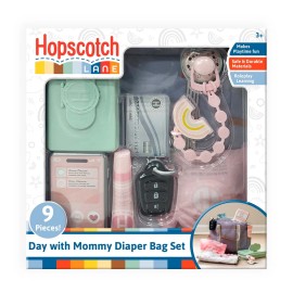 Lane My Baby Doll's Unisex Diaper Bag-9 Play Pieces, Baby Doll Accessory