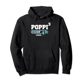 Mens Poppi 3 Third Time Poppi Funny Poppi Of Three Pullover Hoodie