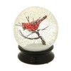 Winter Snow Globe by RAZ Imports: 4.5 Inch Cardinal Snow