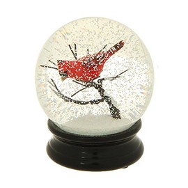 Winter Snow Globe by RAZ Imports: 4.5 Inch Cardinal Snow Globe (Cardinal Branch)