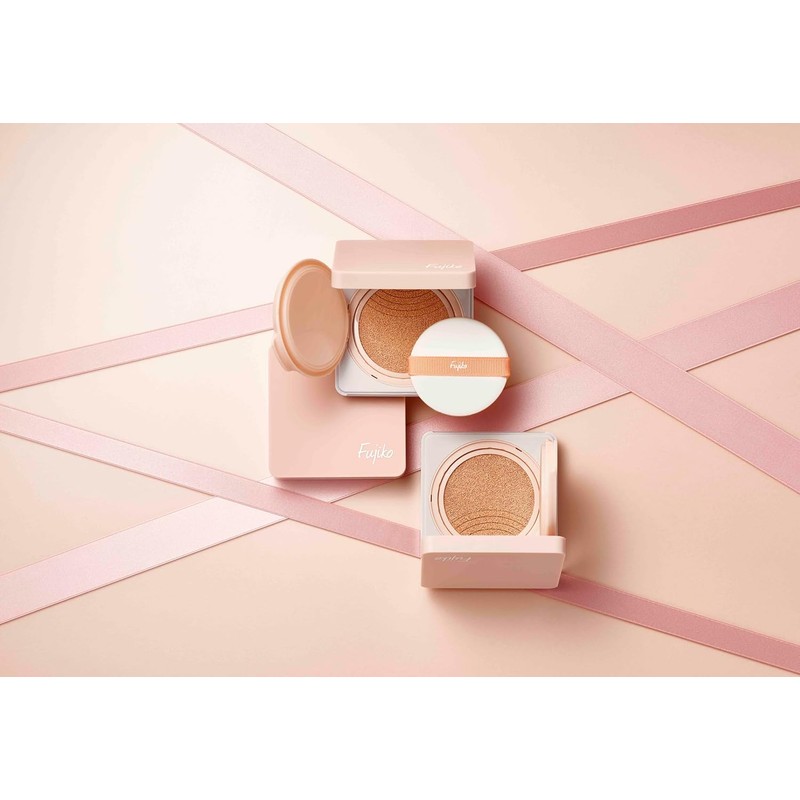 Fujiko Dual Cushion 01 Natural – 12g All-in-One Foundation, Primer