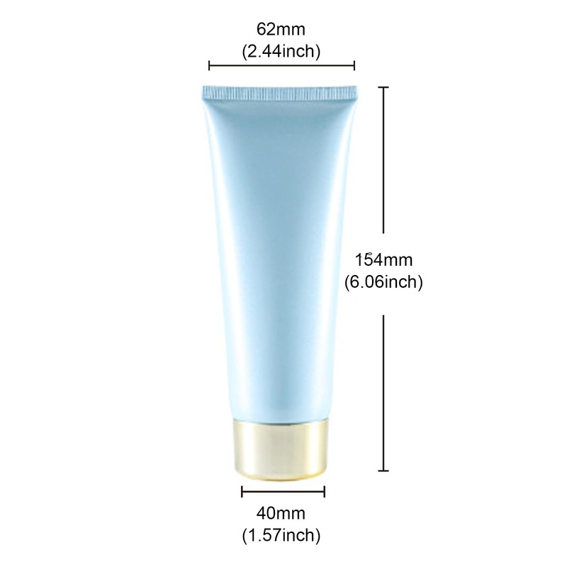 Aspire 4 Pack 3.4 OZ/100 ML Plastic Blue Tubes Bottle