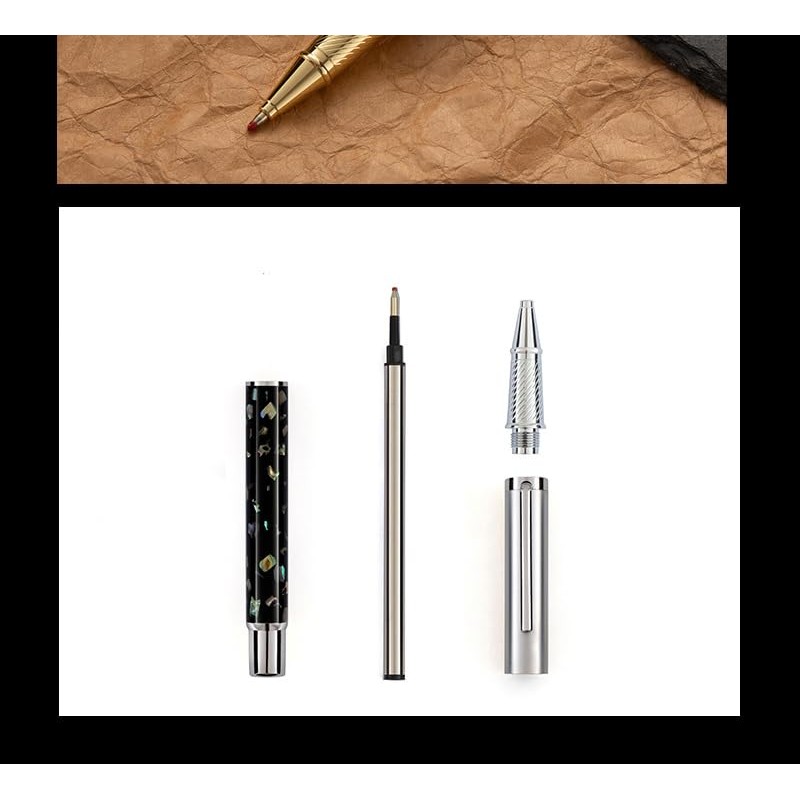 Borges Luxury Pen Set Finish, Schmidt Ink Refill, Best Roller