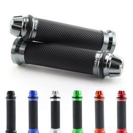 Area1 Motorcycle Handlebar Grips for R 1150 R, Rockster (2001-2006) R 1150 RS (2001-2005) R 850 R/Comfort (2003-2006), F 650 CS Scarver (2004-2005) (Dome, Grey, 22/24/2005) 5mm)