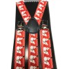 coool White Bow Tie & Inappropriate Snowman Christmas Novelty Suspender
