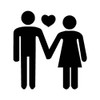 Ranger Products Stick Figure Couple - Decal Sticker, Die Cut Vinyl Decal for Windows, Cars, Trucks, Tool Boxes, laptops, MacBook - virtually Any Hard, Smooth Surface