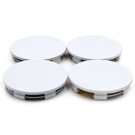 Rhinotuning 65mm(2.56in)/62mm(2.44in) Wheel Hub Center Caps Compatible with Volk Racing TE37 17" & 18" Wheel Rims Caps White 4 Pack A Flat Type
