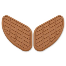 calm wish Tank Pad Knee Pad Knee Pad Knee Bike Custom Parts Grip Left and Right Set Holder Side Fuel Guard Brown 2 Piece Universal