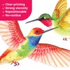 BASHOM BA-4002 6 Large Beautiful Humming Birds Wall Stickers Flying