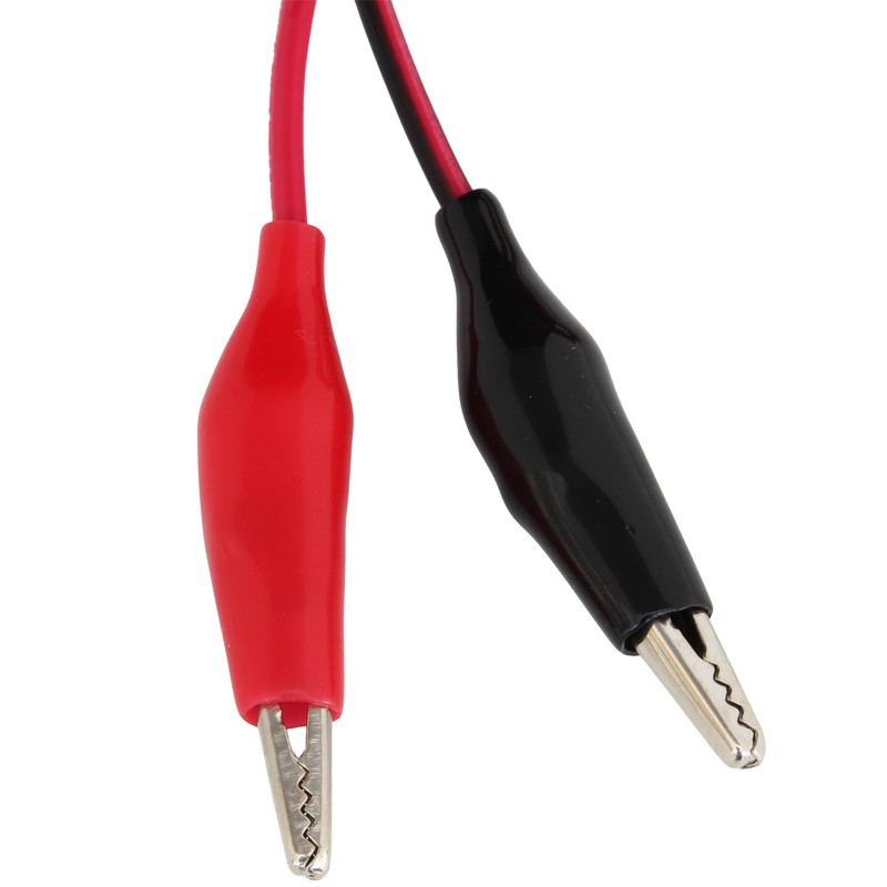 Black Black Cling Clip + Banana Plug (4mm) Cable 90cm