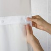 Hookless RBH40MY079 Cortina de Ducha Blanca con Flores de Cerezo