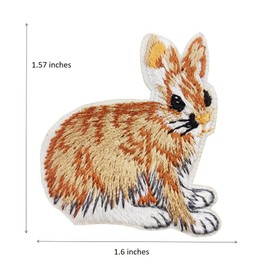 Easter Outfit DIY, Easter Nature Bunny Cute Rabbit Embroidered Iron On Patches