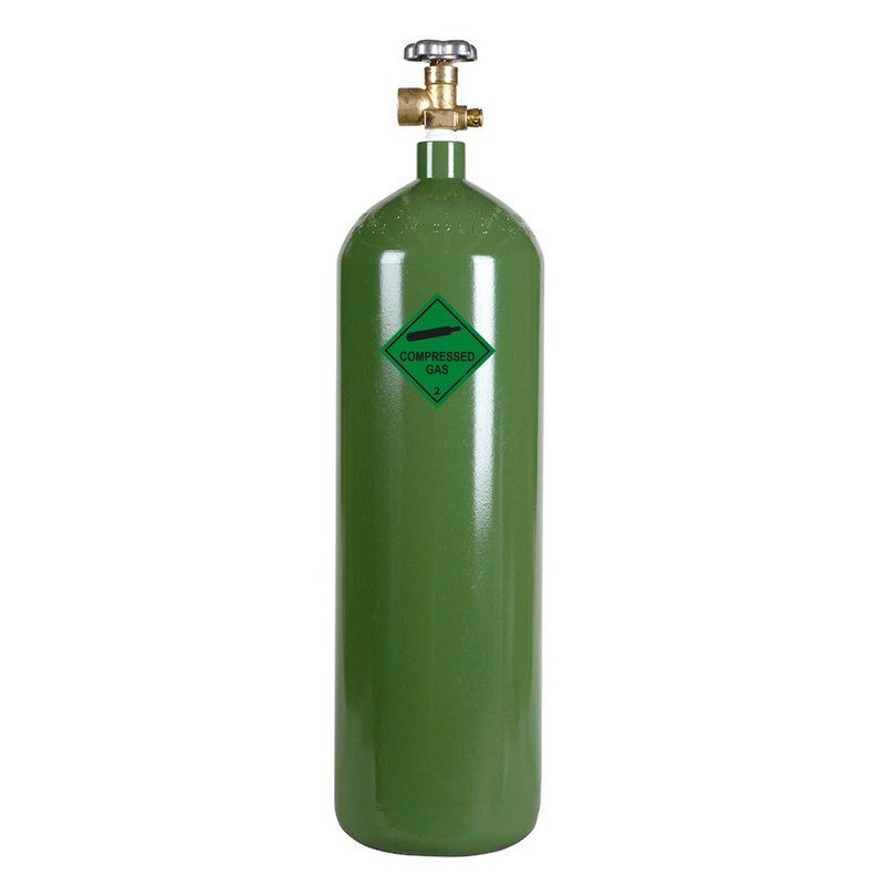 Pack of 2 signs, HazChem Compressed Gas 2 100mm green