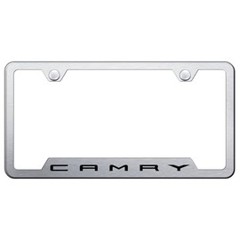 Au-TOMOTIVE GOLD Logo Cut-Out License Plate Frame for Toyota Camry (Chrome)