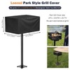 Loenel 23 Inch Park Style Grill Cover, Waterproof Veranda Rectangular