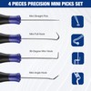 WORKPRO Precision Pick and Hook Set, 4 Piece Pick Tool