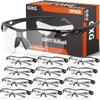 OXG 12 Pack Safety Glasses for Men Women, ANSI Z87.1