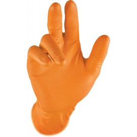 UCI DG-Maxim-OR Nitrile Powder Free Gloves - Orange - Small - Box of 50