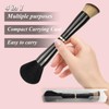 Voxora 4 in 1 Makeup Brush, Travel Makeup Brush Set,
