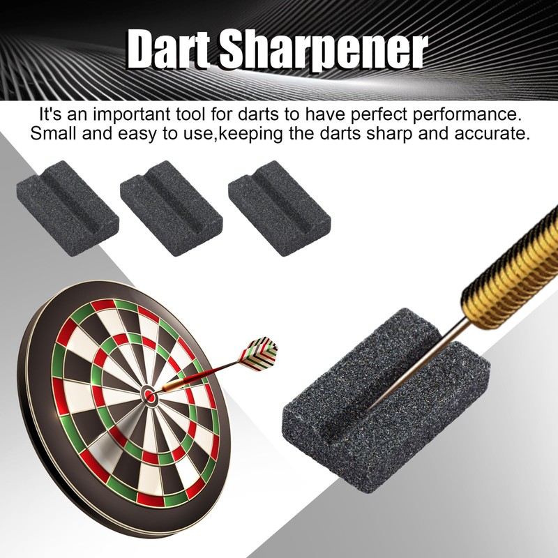 ASelected 12 Pack Dart Sharpener, V-Sharp Sharpening Stone Darts Sharpener