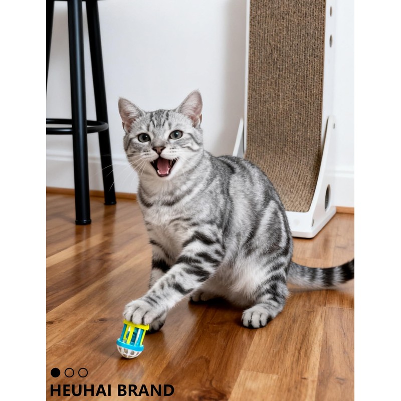 HEUHAI 15-Piece Cat Toy Set, Safe & Sturdy (1.5'' -
