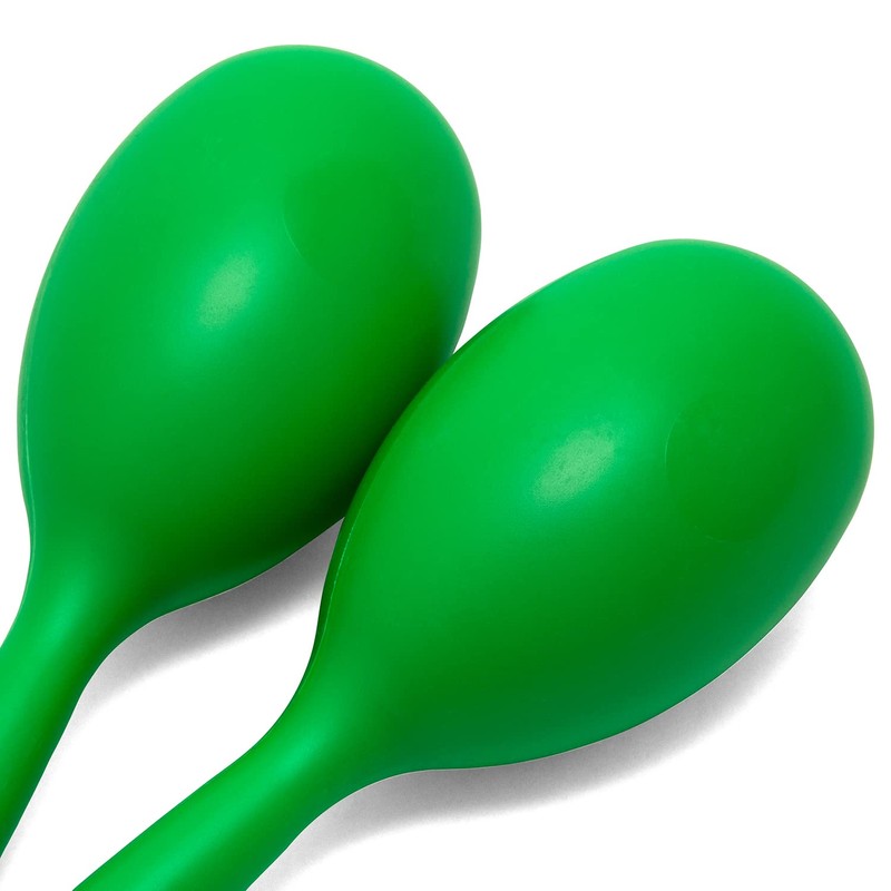 Tiger Full Size Plastic Maracas - Green Pair