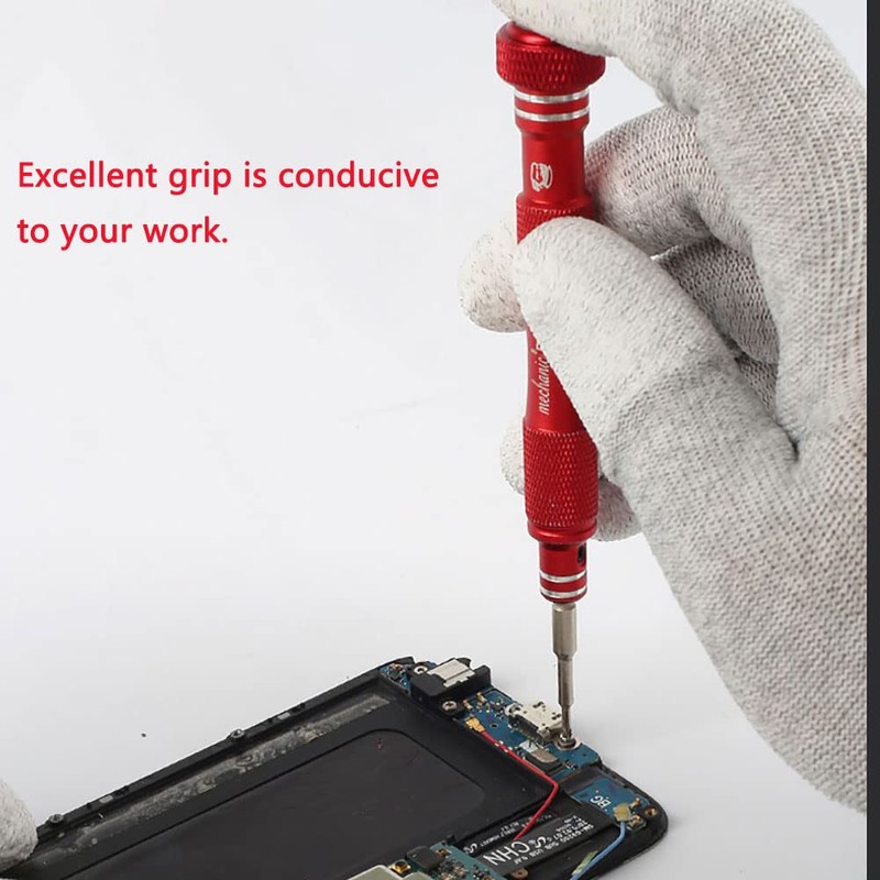 Anti Static Gloves, PU Carbon Fiber Finger Dipped Gloves Breathable