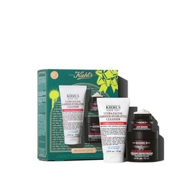 Kiehl's - Set de Regalo Age Defenders For Him, Set de Cuidado Facial Anti Signos de la Edad para Hombre, Ultra Facial Barrier-Hydrating Cleanser 75ml, Age Defender Cream Moisturizer 75ml