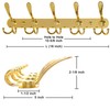 Dseap Coat Rack Wall Mounted - 5 Tri Hooks, Heavy