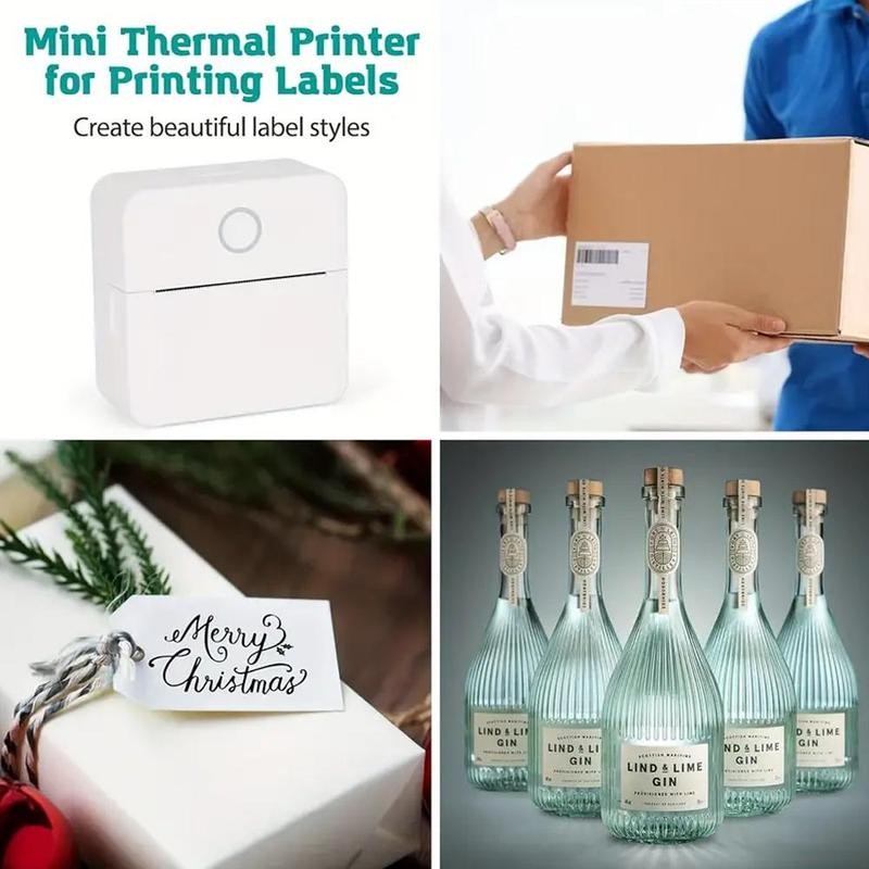 Portable Mini Printer, 1 Set USB Wireless Mini Sticker Printer
