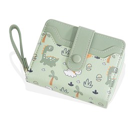 LZSXDWXY Women's Wallet, Fashion Cute Daisy Flowers Print Wallets with Exterior Zipper Around Coin Purse Bifold Bill Wallet with Credit Card Holder Id Window