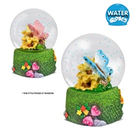 Water Globe - Butterfly from Deluxebase. Butterfly Snow Globe with Resin Figurine and Moulded Base. Great home decor, ornaments and gifts. (Design randomly selected from 2 colours)