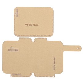 2Pcs Clear Acrylic Template Card Package Transparent HandMade Craft DIY Leather Tool AAB-392