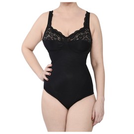 BODYPERFECT Women's Shapewear Shaping Body Waist Shaper Bodice Shaping Bodysuit Made in Italy, black