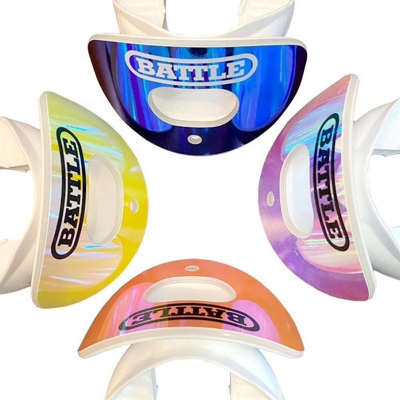 Battle Iridescent Oxygen Mouthguard (Chrome Red/Purple)