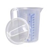 hünersdorff Measuring Jug 1 Litre with Lid, Polypropylene (PP), Shatterproof