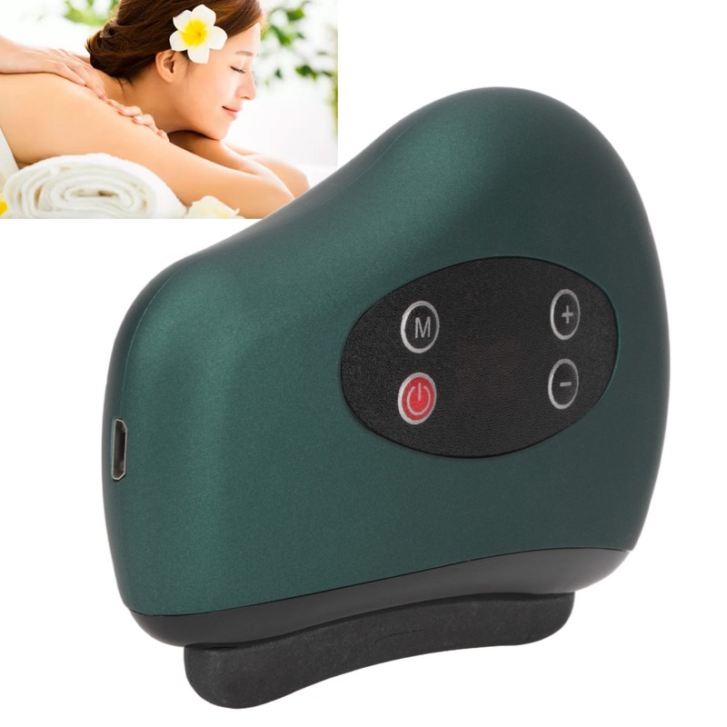 Face Scraping Massager Lymphatic Dredging Heating Electric Photothermal Scraping Device