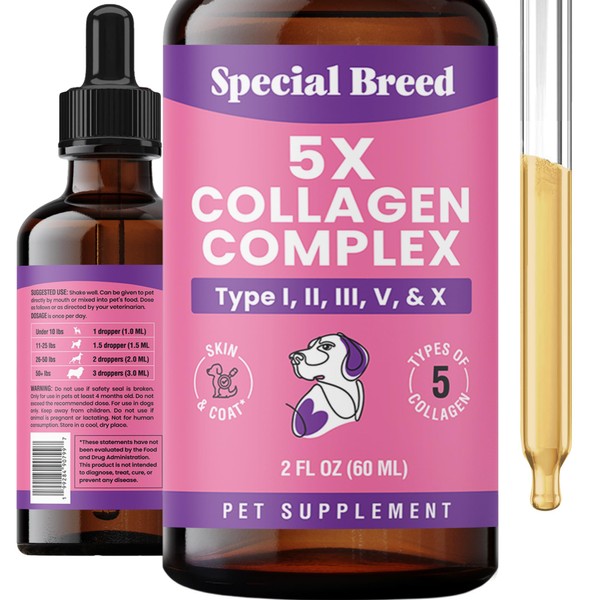 Premium Collagen for Dogs - Liquid Support for Joints, Skin,