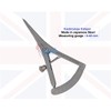 Zamaha UK Castroviejo Caliper Range 0-40MM with Straight Tip, Stainless