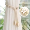 HINFHI 8 Pieces Of Hand-Woven Curtain Tie Rope, Simple And