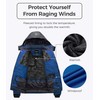 Wantdo Men's Waterproof Mountain Jacket Fleece Windproof Ski Jacket US