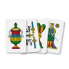 Dal 10071 - Neapolitanische Italien Regionale Spielkarten, Federmäppchen rot, ab