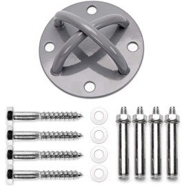 jiuzcare Suspension Trainer Home Fitness Resistance Strap Wall Mount Battle Rope Anchor for Use with Suspension Strap Trainer/Resistance Bands/CrossFit/Bodyweight Strength Training