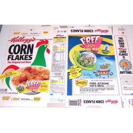1992 JETSONS Kellogg's Corn Flakes Cereal box unused shaped factory FLAT 1z3