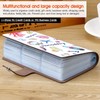 RFID Credit Card Holder, Leather Business Card Organizer with 96